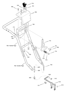 Control Panel Diagram and Parts List for C950-52430-0 2004 Briggs and Stratton Snow Blower